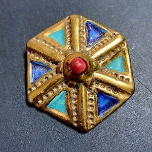 🖤Carol Halmy💕Porcelain Vintage brooch